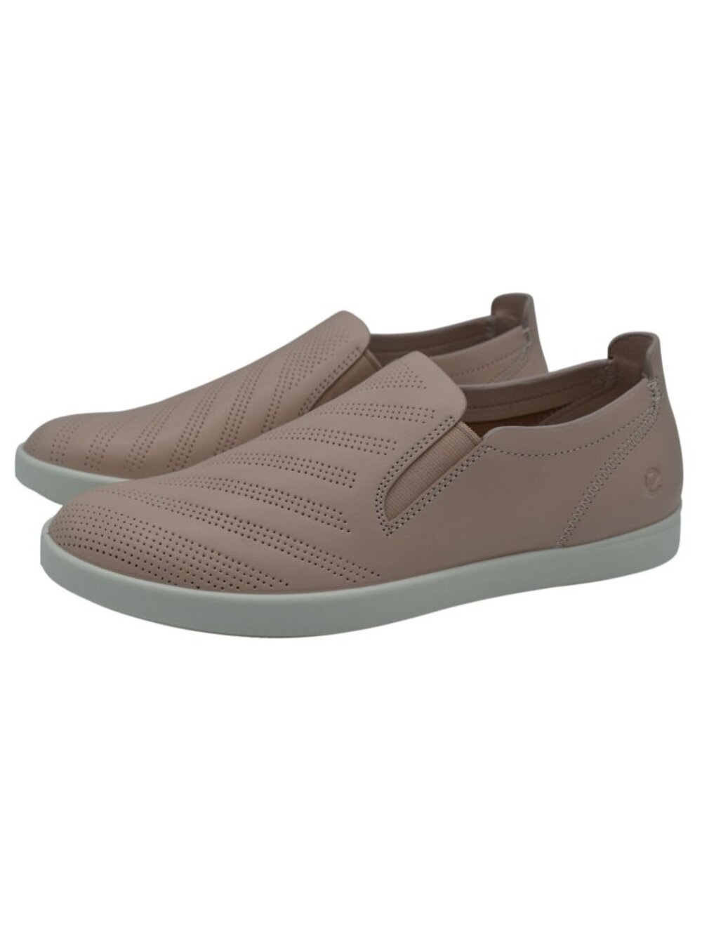 ECCO Womens  Size EU 38 Travel Slip On Rose Dust Pink Leather Sneakers‎ Shoes